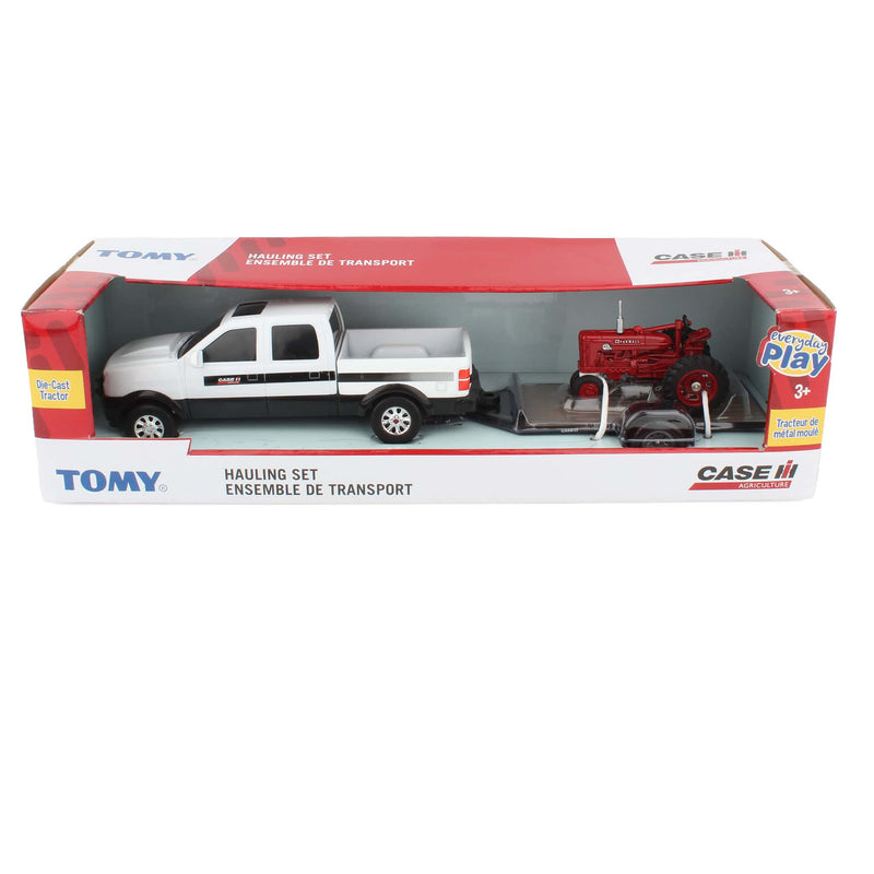 Case IH International Harvester Hauling Set with Pickup Truck, Farmall SUPER MTA Tractor, & Trailer by ERTL