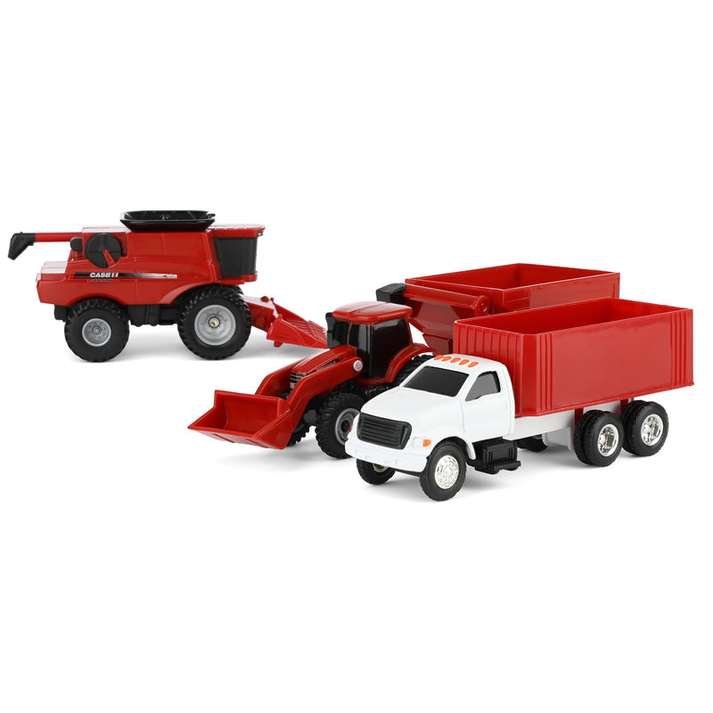 1/64 ERTL Collect N Play Case IH Harvest 4 Piece Set