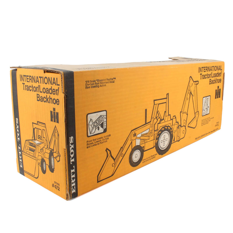 1/16 International Harvester  Loader/Backhoe by ERTL, Made in the USA