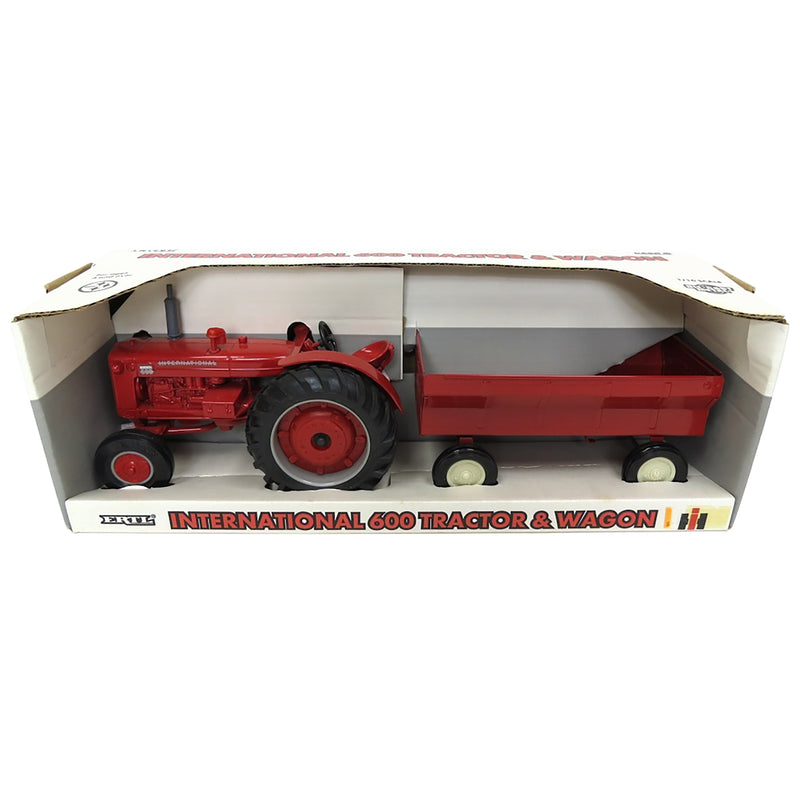 1/16 International Harvester 600 Tractor with Steel Flarebox Wagon by ERTL