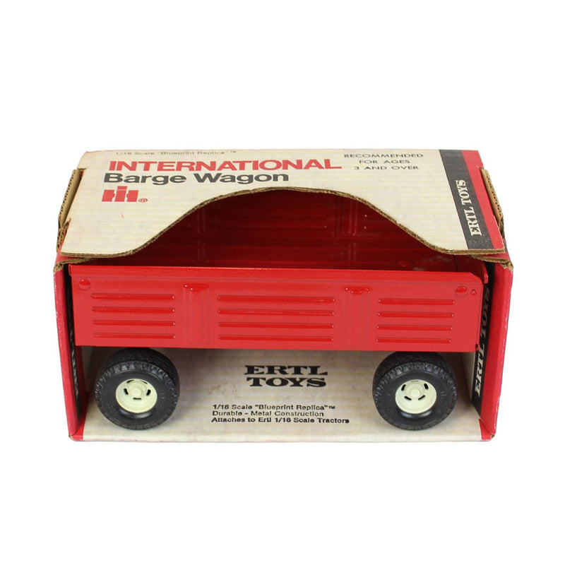 1/16 International Red Metal Barge Wagon by ERTL