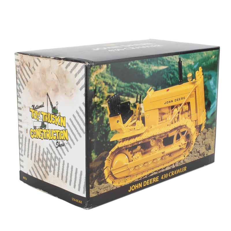 1/16 John Deere 430 Industrial Crawler by ERTL, 1997 National Toy Truck & Construction Show - Damaged Box