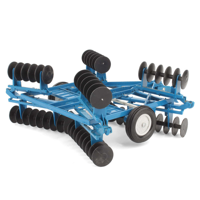 1/16 Blue Tandem Disc Harrow, Made in the USA by ERTL - LOOSE