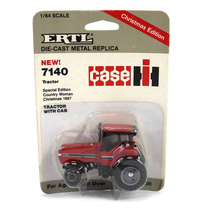 1/64 Case IH 7140 Magnum Tractor by ERTL, Special Christmas Edition Country Woman 1987