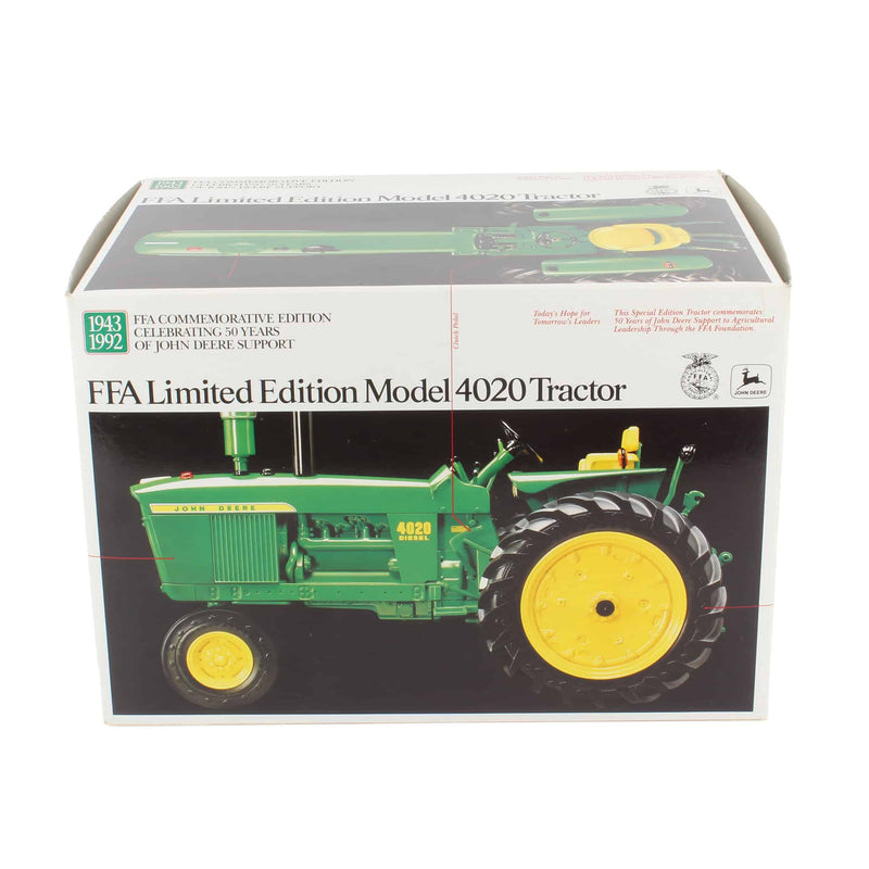 1/16 John Deere 4020 Narrow Front Tractor, ERTL Precision #3, 1992 FFA Edition (ONLY 500 Made)