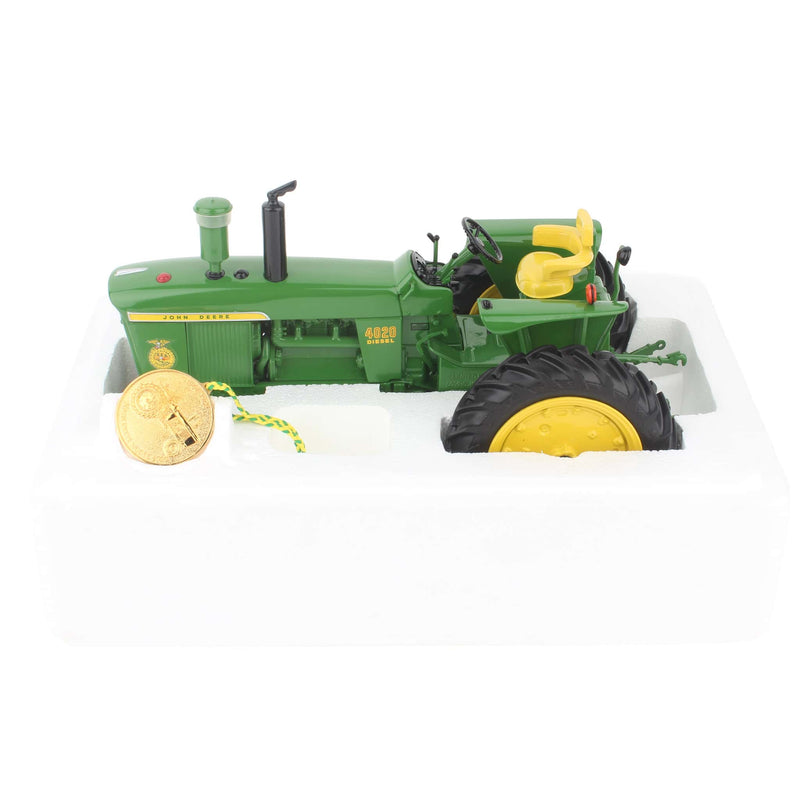 1/16 John Deere 4020 Narrow Front Tractor, ERTL Precision #3, 1992 FFA Edition (ONLY 500 Made)