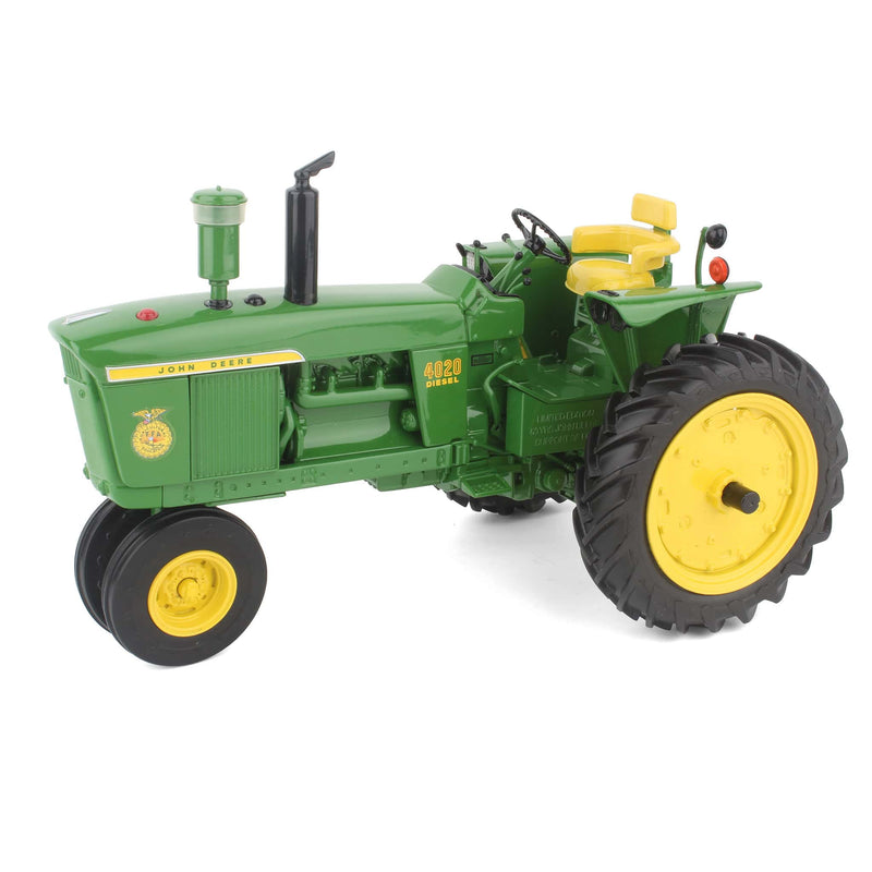 1/16 John Deere 4020 Narrow Front Tractor, ERTL Precision #3, 1992 FFA Edition (ONLY 500 Made)