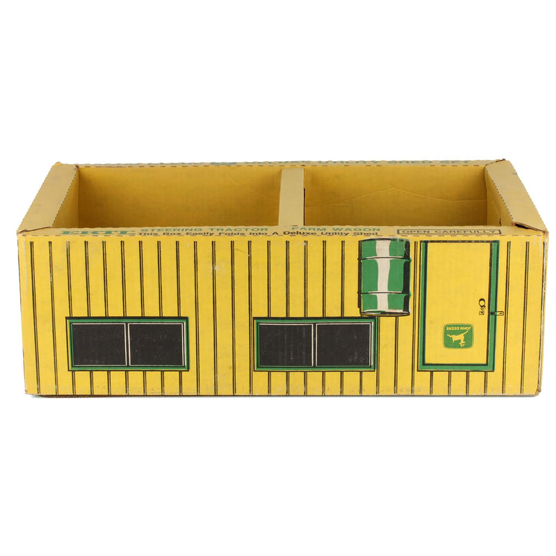 1/16 John Deere 3 Piece Set Includes Tractor, Loader, and Wagon, with Deluxe Utility Shed by ERTL