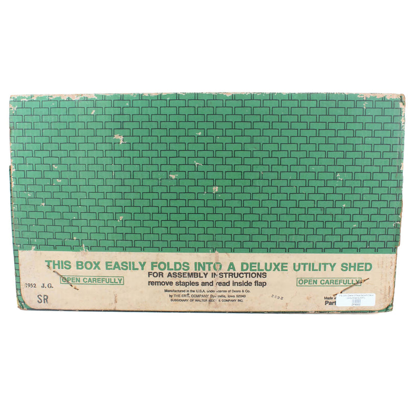 1/16 John Deere 3 Piece Set Includes Tractor, Loader, and Wagon, with Deluxe Utility Shed by ERTL
