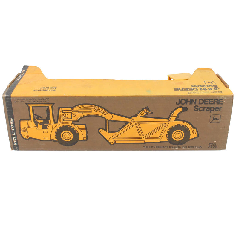 1/16 John Deere Pan Scraper, Made in the 1970s by ERTL