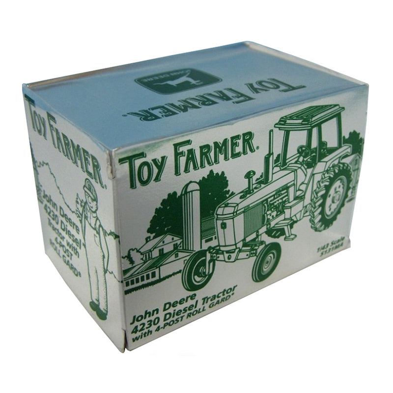 1/43 John Deere 4230 Diesel Tractor with 4-Post Roll Gard, 1998 Toy Farmer