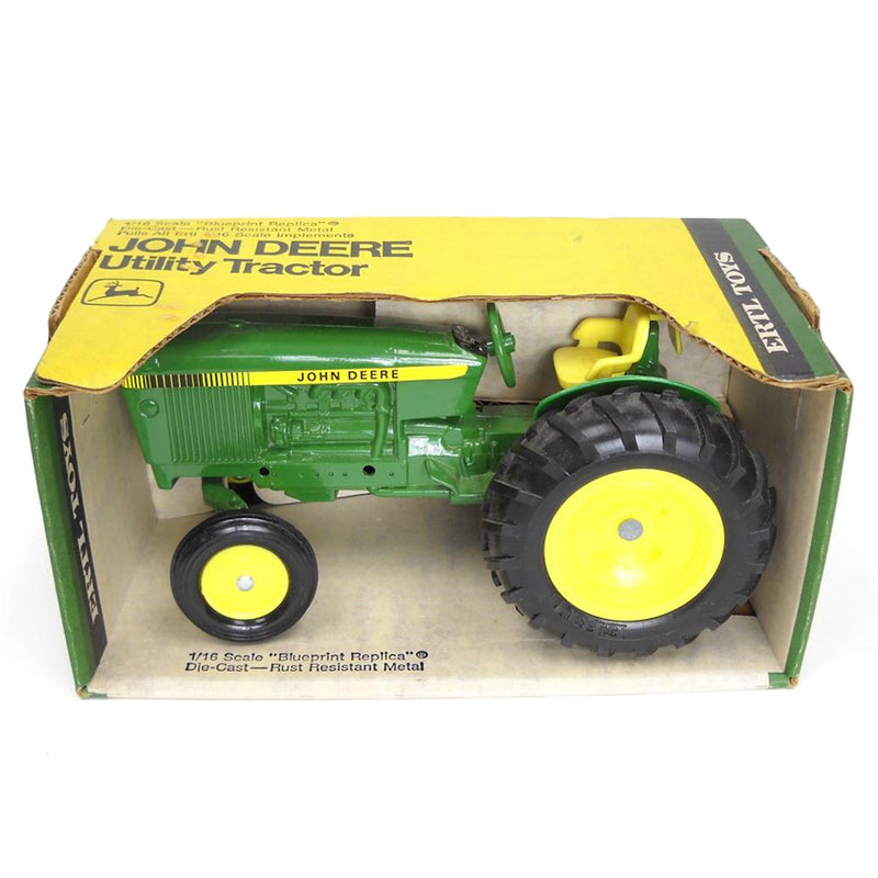 1/16 John Deere Utility Tractor with Strobe Decal in Vintage Box, No Model Number by ERTL