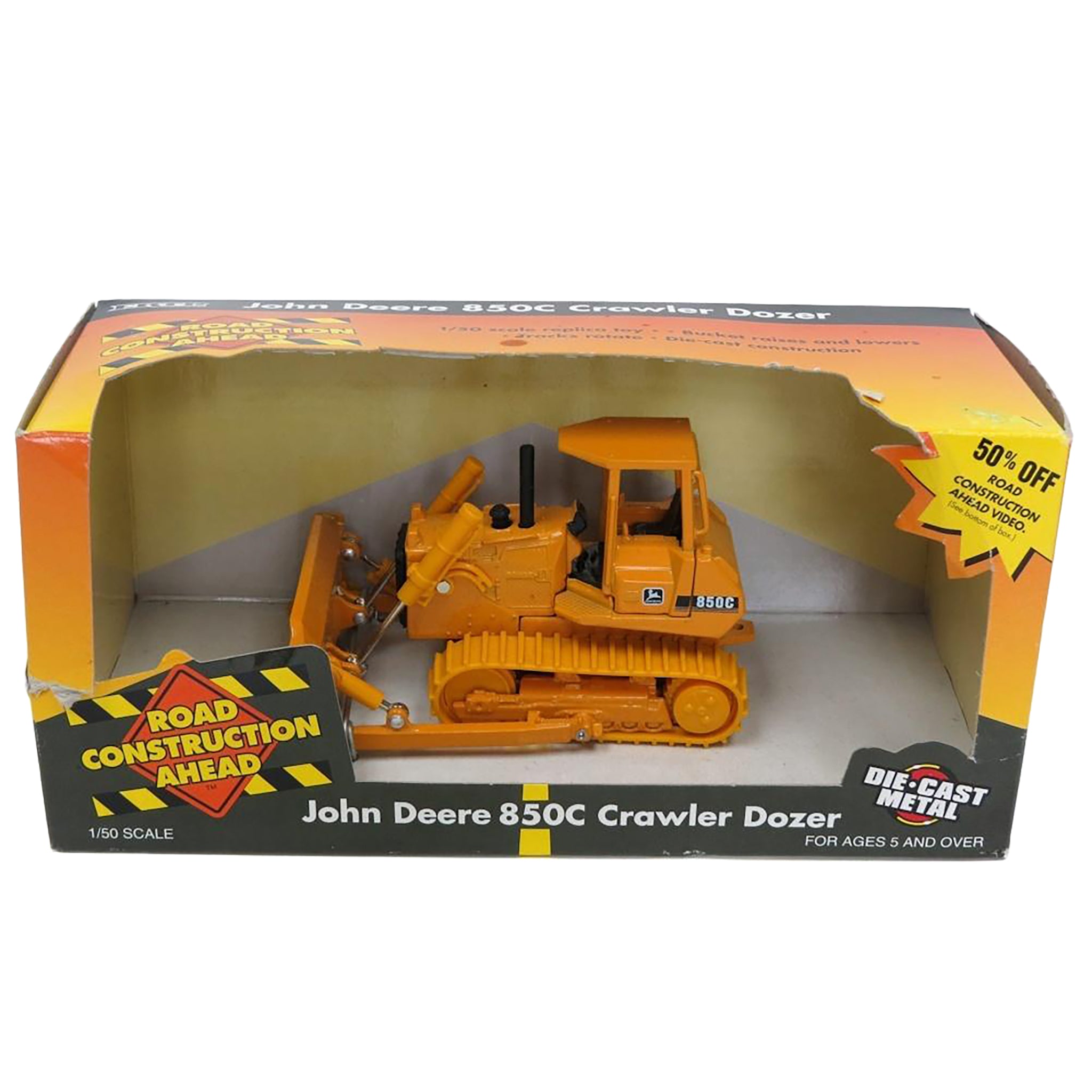 1/50 John Deere 850C Dozer with Rubber Tracks by ERTL — Outback Toys