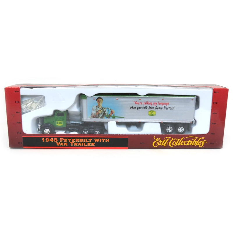 1/87 (HO Scale) 1948 Peterbilt with John Deere Logos and Van Box