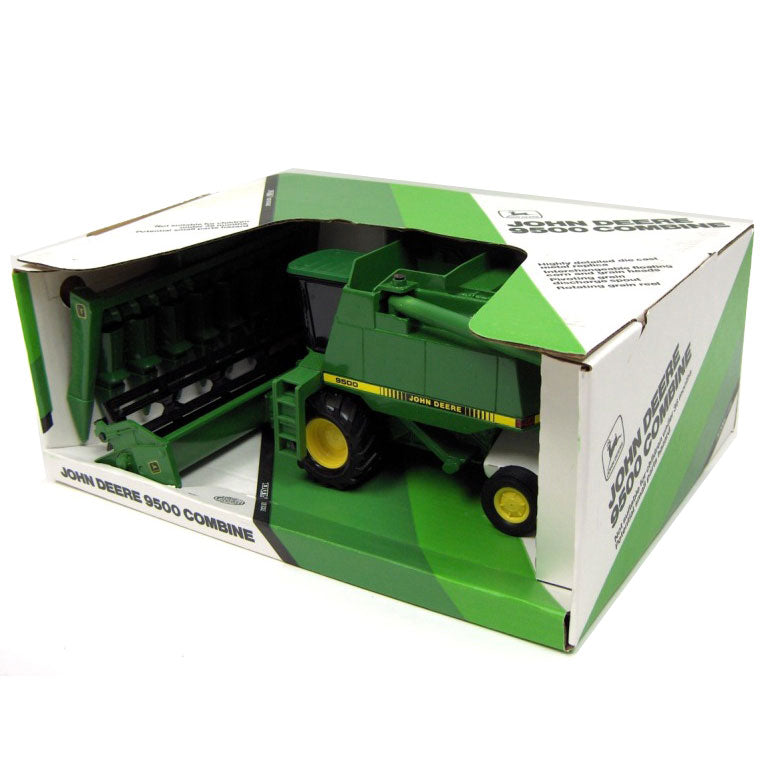 1/28 John Deere 9500 Combine with Grain & Corn Headers by ERTL