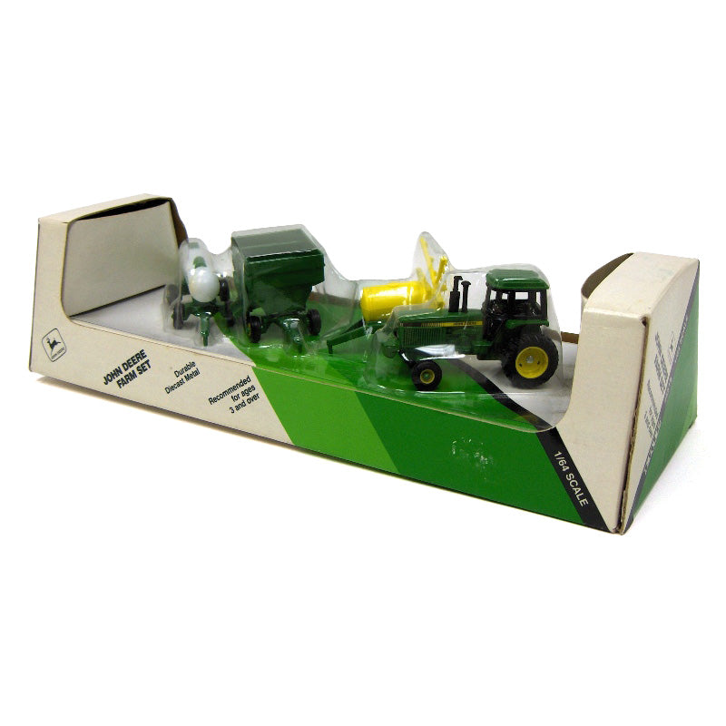 1/64 John Deere Farm Set with Tractor, Sprayer, Ammonia Tank & Wagon