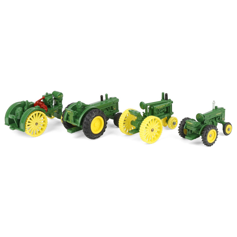 1/64 John Deere Tractors 4 Piece Historical Boxed Set with Waterloo Boy, R, G & M by ERTL