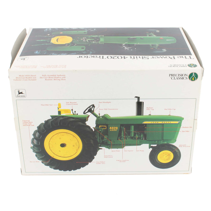 (B&D) 1/16 John Deere 4020 Powershift Tractor, ERTL Precision Classics #4 - Damaged Item, Damaged Box