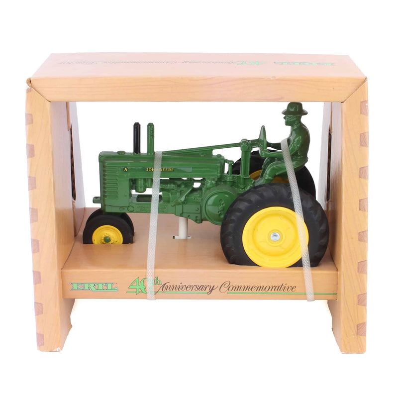1/16 John Deere A Tractor with Driver, 40th Anniversary Commemorative Tractor by ERTL