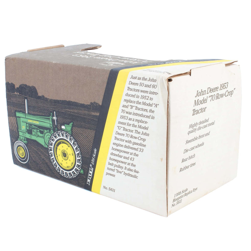 1/16 Collector Edition John Deere 70  Row Crop Tractor with Wide Front by ERTL