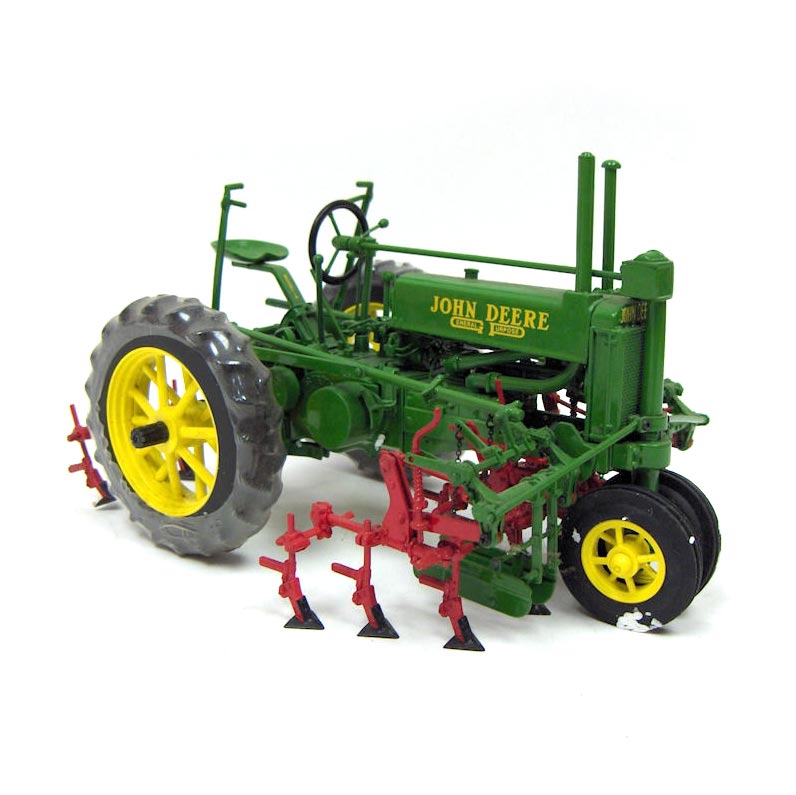 (B&D) 1/16 John Deere Model "A" Tractor with 290 Series Cultivator, ERTL Precision Series #2 - Damaged Box