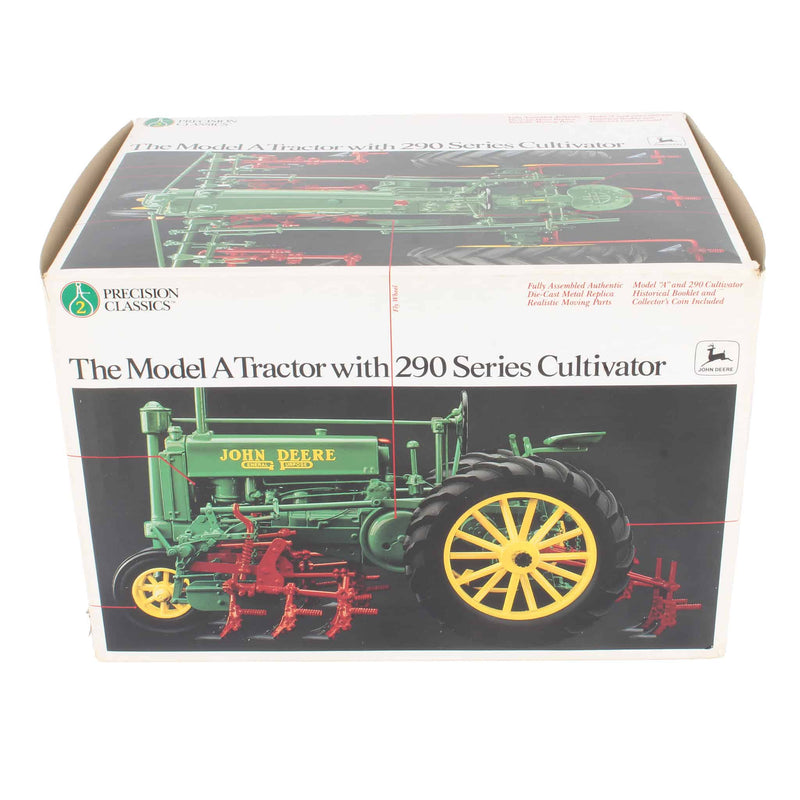 (B&D) 1/16 John Deere A Tractor with 290 Series Cultivator, ERTL Precision Classics #2 - Damaged Item