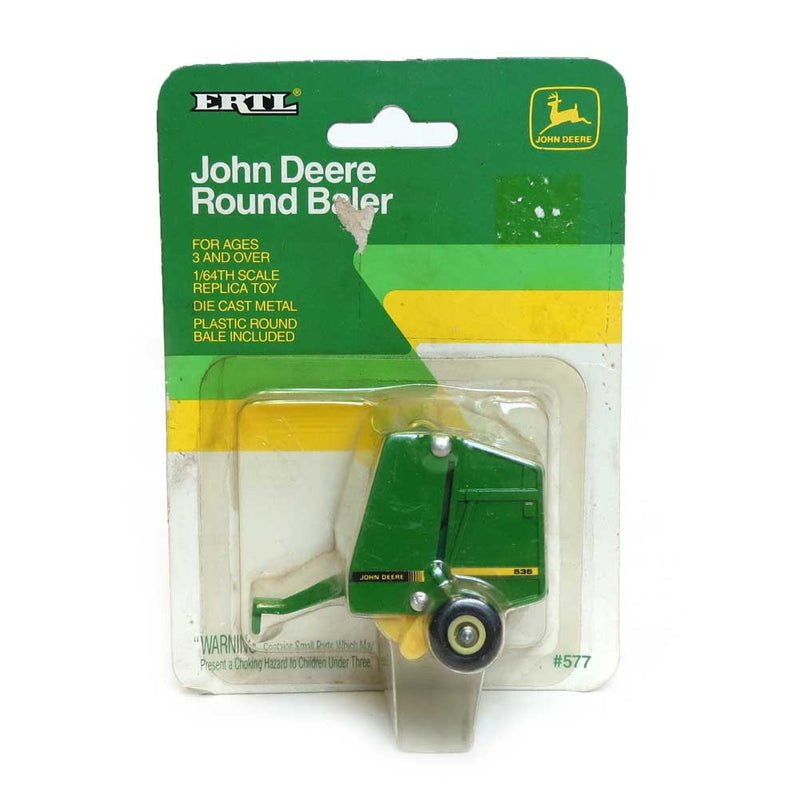 1/64 John Deere 535 Round Baler with Bale by ERTL