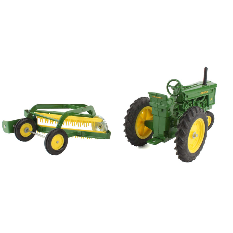 (B&D) 1/16 John Deere 70 Narrow Front Tractor with Hay Rake, Made in the USA by ERTL - Damaged Item, No Box