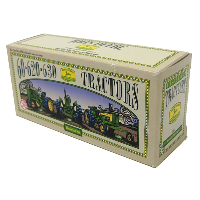 1/64 John Deere 3 Piece Tractor Set with 60 Narrow, 620 Standard & 630 Wide by ERTL