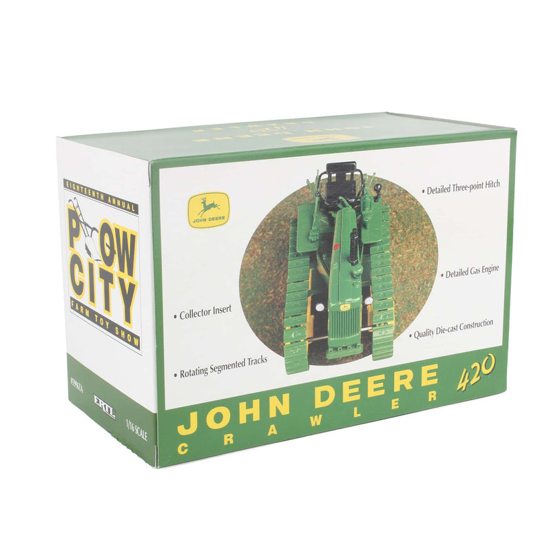 1/16 John Deere 420 Crawler by ERTL, 1998 Plow City Show