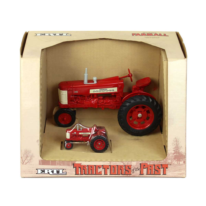 (B&D) 1/16 & 1/43 International Harvester Farmall 350 "Tractors of the Past" Set - Damaged Item, Displayed