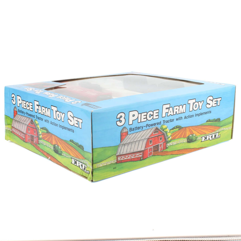 1/32 3-Piece Battery Operated Case 4994 Tractor with Barge Wagon and Manure Spreader by ERTL