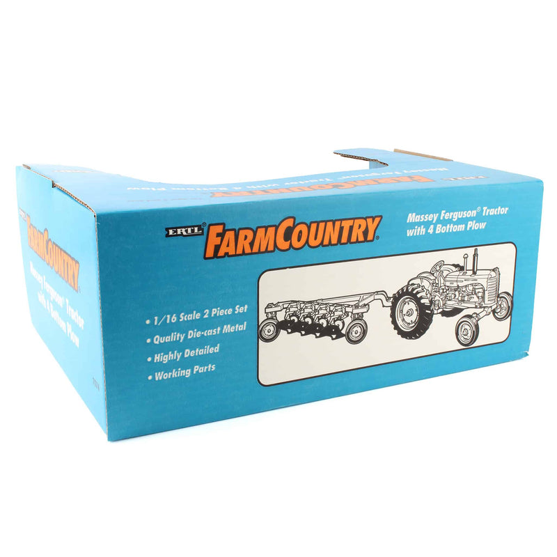 1/16 Massey Harris 555 Gold Engine with 4-Bottom Plow