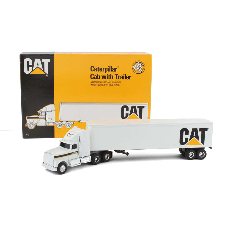 1/64 Caterpillar Semi Truck with Box Trailer by ERTL