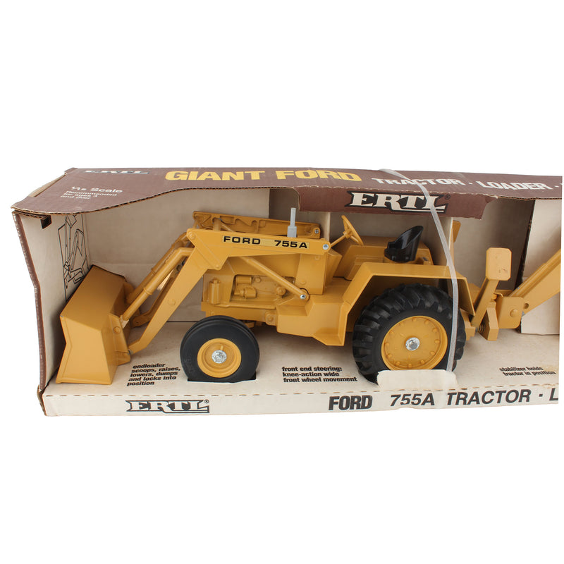 1/12 Ford 755A Tractor with Bucket & Backhoe by ERTL