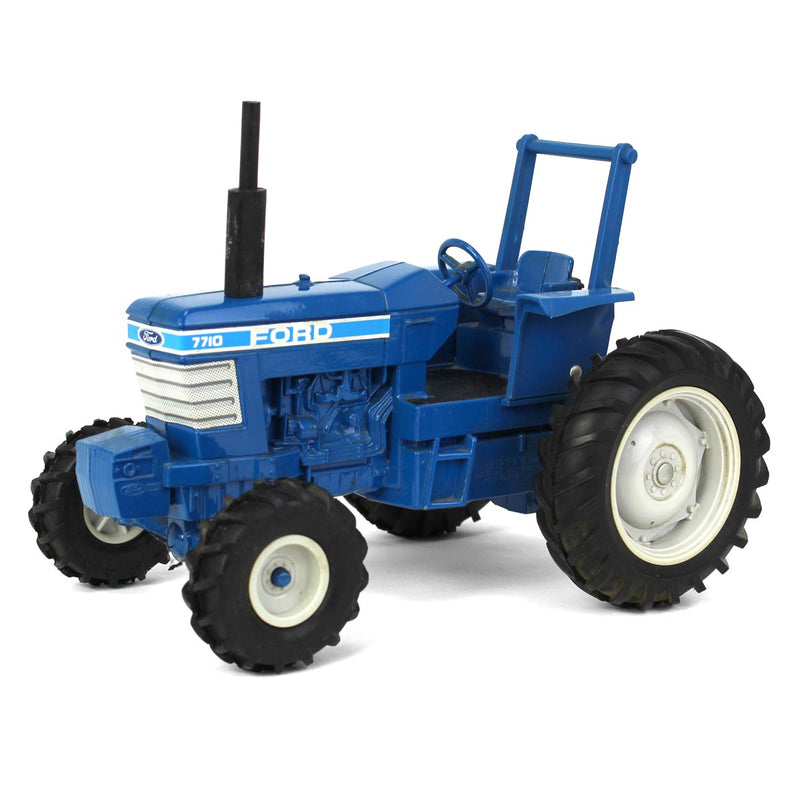 1/16 Ford 7710 Tractor with MFD and ROPS by ERTL - Loose, No Box