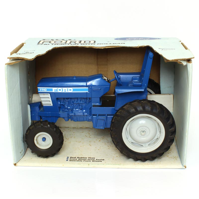 1/16 Ford 7710 Tractor with MFD & ROPS, Early Style, Made in the USA by ERTL