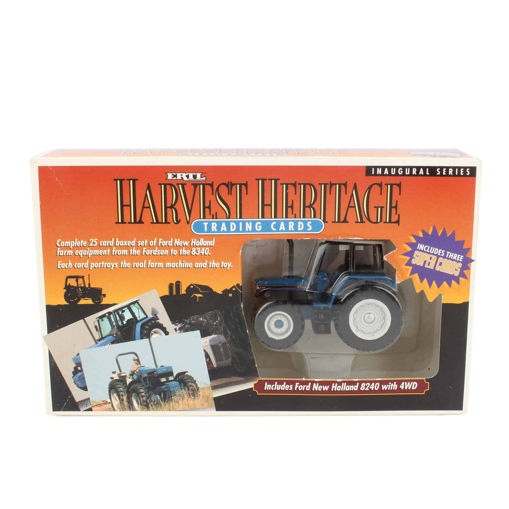 1/64 Ford 8240 Tractor with Harvest Heritage Trading Cards by ERTL