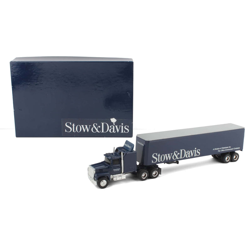 1/64 Ford LTL-9000 with Sleeper Semi Truck & Trailer, Stow & Davis deco by ERTL