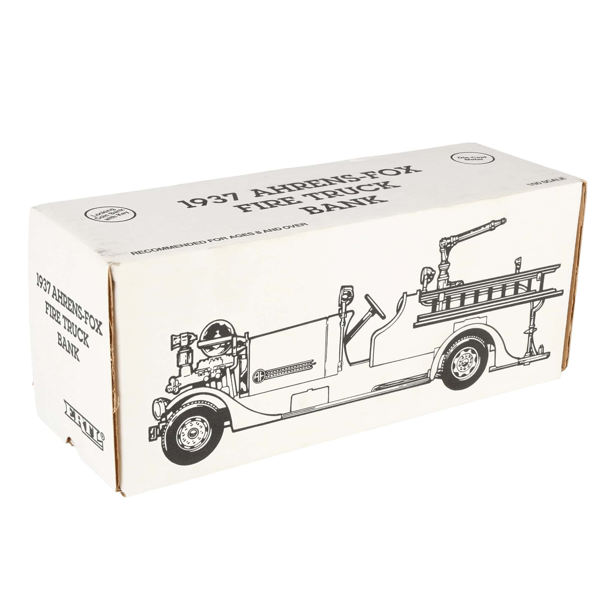 1/30 1937 Columbia Ahrens-Fox Fire Truck Bank by ERTL — Outback Toys