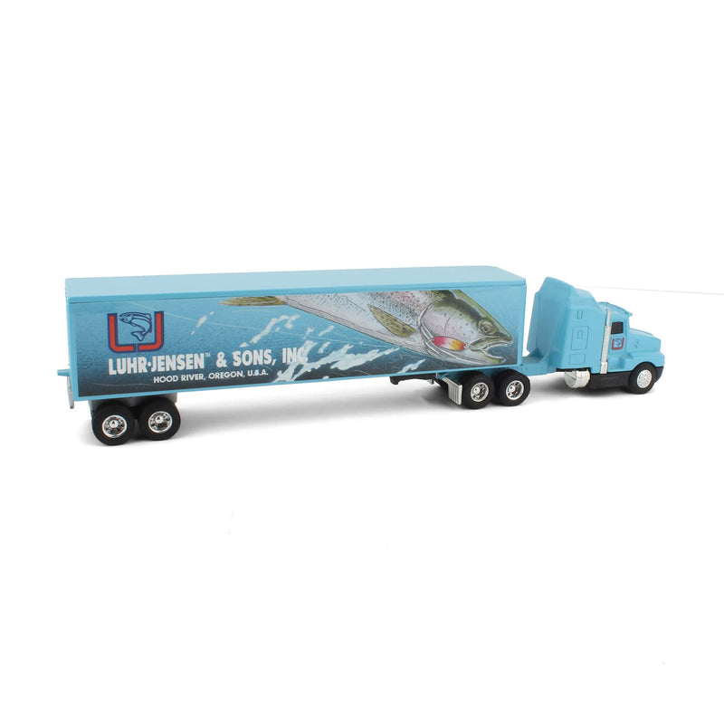 1/64 Kenworth Cab with Trailer Semi Truck, Luhr Jensen Fishing Lures Deco by ERTL