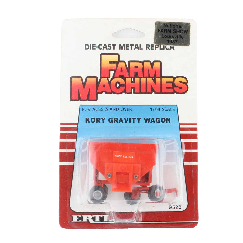 1/64 Orange Kory Gravity Wagon, National Farm Show Louisville 1987, by ERTL