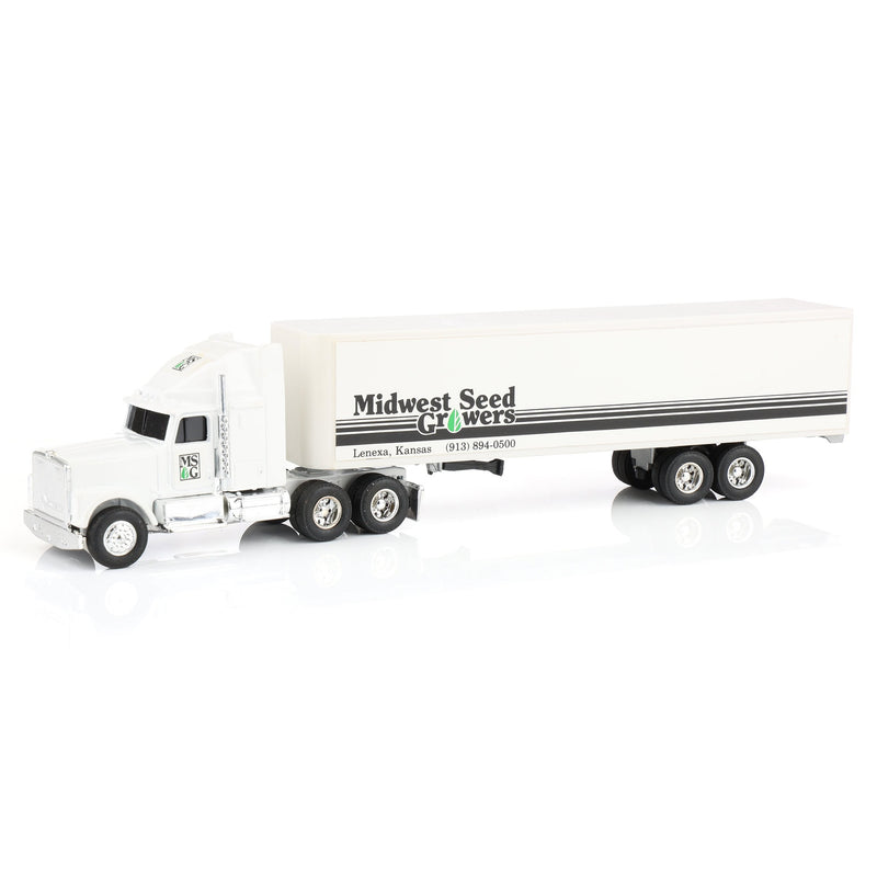 1/64 International Navistar Semi Truck with Midwest Seed Growers Box Trailer