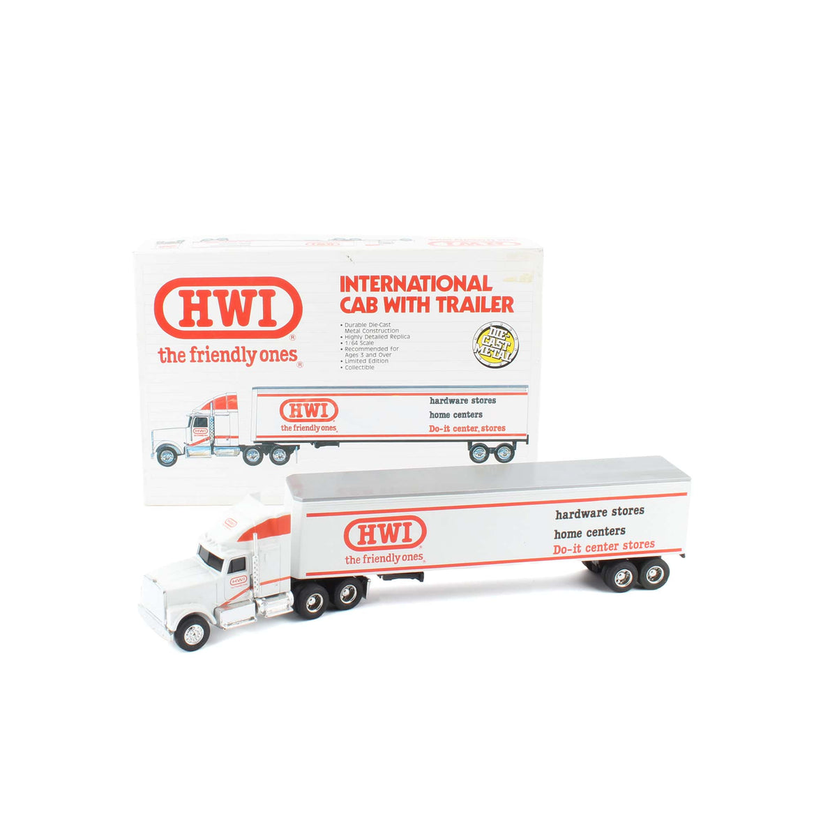 1/64 International Semi Truck with HWI Trailer by ERTL — Outback Toys