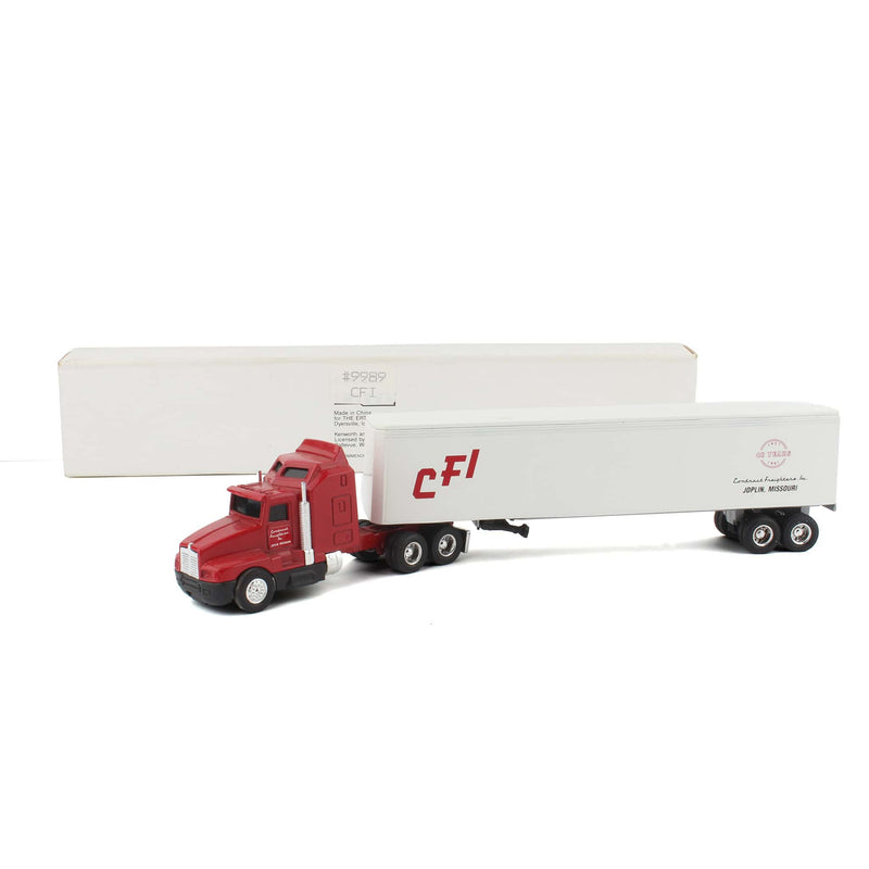 1/64 Kenworth T600A Semi Truck & Trailer, Contract Freighters Inc CFI by ERTL