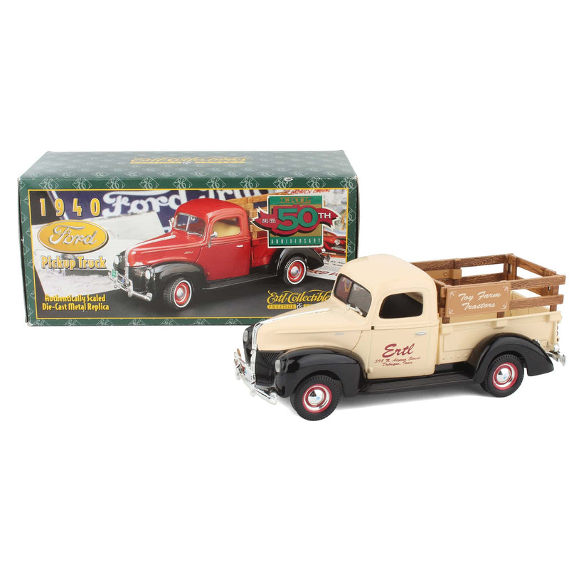 1/25 Diecast 1940 Ford Pickup Truck with Stakes & ERTL Farm Toys Logos