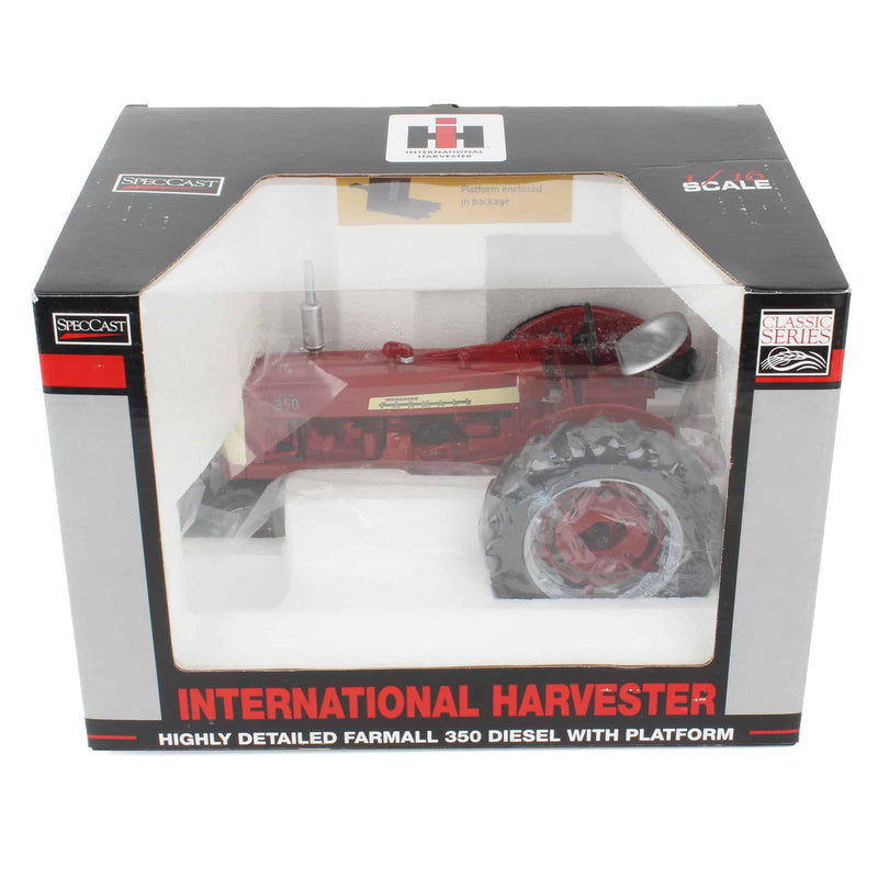 1/16 IH Farmall 350 Diesel Tractor with Rear Platform by SpecCast