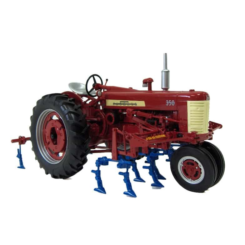 1/16 International Harvester Farmall 350 Gas Narrow Front Tractor with 255 Cultivator by SpecCast