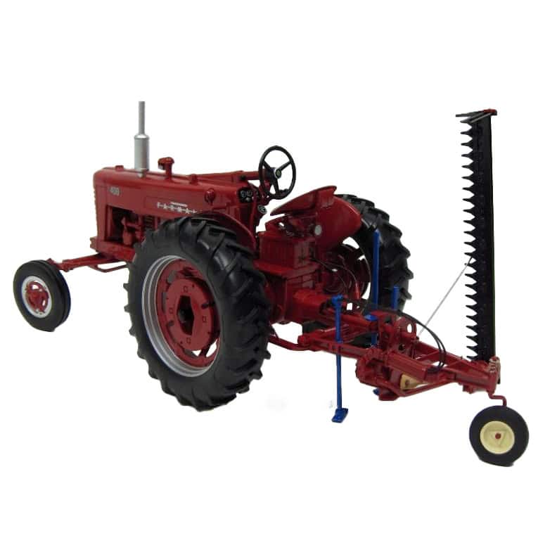 1/16 IH Farmall 400 Wide Front Gas Tractor with #31 Sickle Mower by SpecCast