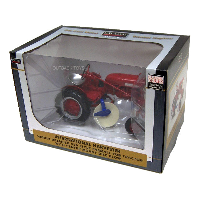 1/16 IH Farmall Cub 450 Style Tractor with Disk Plow by SpecCast